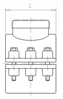 7063001Opaska do nawiercania rurociągów PP 63mm x 1" GW VdL