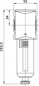 AF1K38 Filtr sprężonego powietrza G 3/8" Kramp
