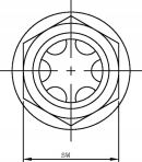 LCP12M Wziernik typ LCP, gwint 3/4" BSP (Alm)