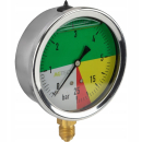 Manometr ciśnieniomierz 0-25 BAR fi 80mm przyłącze dolne gwint 1/4" 28418