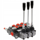 Rozdzielacz 3P40 3-sekcyjny 40l sterowany ręcznie z sekcją nurnikową 2XA1C1