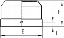 EM99001WA3 Osłona wentylatora silnika elektrycznego, 177mm
