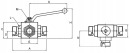 KH3KS12LKR Zawór kulowy 3/2-L - M18x1.5