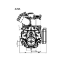 KPSB550HRA100 Pompa próżniowa z napędem hydraulicznym 15270 l/min z automatycznym smarowaniem i balastem Battioni Pagani