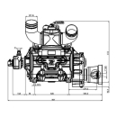 KPSB550HRA100 Pompa próżniowa z napędem hydraulicznym 15270 l/min z automatycznym smarowaniem i balastem Battioni Pagani