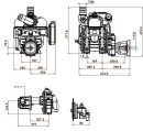 MEC9000HAB Pompa próżniowa Battioni Pagani MEC 9000 H 9030 l/min napęd hydrauliczny Ballast auto-lube