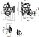 MEC9000PAB Pompa próżniowa Battioni Pagani MEC 9000 P napęd pasowy auto-lube system Ballast