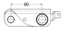 00548411300 Dźwignia mocująca (blokująca) 25x132 mm Pöttinger