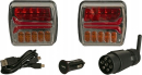 LA60035 Zestaw lamp bezprzewodowych LED, kwadratowych, 12V, Li-ion, na magnes, wtyczka 7-pin, Kramp
