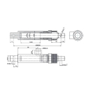 691SMN12086 Siłownik hydrauliczny jednostronny CN1A20.86-00 skok 86 mm UNIA Brzeg AGTECH