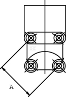 1GB06ST Kołnierz mocujący pompy typu GB, stalowy, kątowy, 3/8 cal