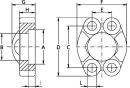 AFSI620 Kołnierz dzielony SAE 6000 1-1/4 cal