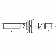 0501213503 Stabilizator drążka kierowniczego ZF, osiowa