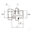 FMUBV1206WD Przyłącze proste, gwint wewnętrzny / zewnętrzny 3/4 cal JIC x 3/8 cal BSP