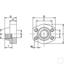 GFS332GU24 Kołnierz współpracujący SAE 3000 2-1 1/2