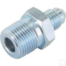 RIBTV0706 Przyłącze proste redukcyjne 7/16 cal JIC x 3/8 cal BSPT