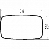 8SB501263003 Lusterko, Hella 316x230 mm