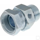 VNBW16M02 Złącze gwint zewnętrzny / wewnętrzny 1 cal z przyłączem manometru 1/8 cal BSP