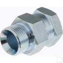 VNBW16M02 Złącze gwint zewnętrzny / wewnętrzny 1 cal z przyłączem manometru 1/8 cal BSP