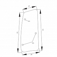 D7782 Szyba boczna, przestawna 340x845 mm