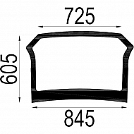 4414216N Szyba tylna dolna 900x605 mm