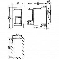 6RH004570187 Przełącznik kołyskowy