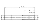 1043043 Wał profilowany KWP 1 3/8 cal - 6V L-400 mm RD35H9 Walterscheid