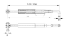 1204325 Stabilizator, gwint M14, L=420-430 mm Walterscheid