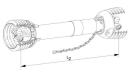 1694922 Wał przegubowy P500 L=1710 mm Walterscheid