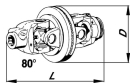 21838102142810 Przegub szerokokątny W2380-1b Walterscheid