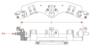 8004475 Belka zaczepu 965mm z K80 Walterscheid