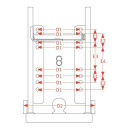 8004485 Korpus zaczepu 80 mm, KU369KK1 Walterscheid