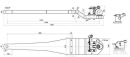 8003680 Płyta nośna zaczepu, K80 1445 mm Walterscheid