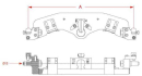 8004474 Belka zaczepu 952mm z K79 Walterscheid