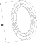 8283113 Pierścień ślizgowy Walterscheid, fi 190x143 mm