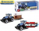 BB1844060N Zestaw 3 ciągników New Holland T7.315 z przyczepami 1:64 Bburago