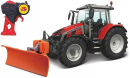 MA82724 Ciągnik Massey Ferguson 5S.145 z pługiem do śniegu zdalnie sterowany 2,4 GHz Maisto Bburago