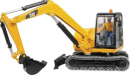 U02466 Minikoparka Cat z figurką robotnika 1:16 Bruder