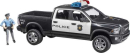 U02505 Pickup policyjny RAM 2500 z modułem światło-dźwięk i policjantem 1:16 Bruder