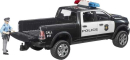 U02505 Pickup policyjny RAM 2500 z modułem światło-dźwięk i policjantem 1:16 Bruder