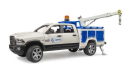 U02509 Pickup serwisowy RAM 2500 z lampą ostrzegawczą 1:16 Bruder