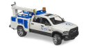 U02509 Pickup serwisowy RAM 2500 z lampą ostrzegawczą 1:16 Bruder