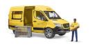 U02671 Mercedes-Benz Sprinter DHL z kurierem 1:16 Bruder