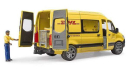 U02671 Mercedes-Benz Sprinter DHL z kurierem 1:16 Bruder