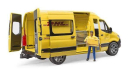 U02671 Mercedes-Benz Sprinter DHL z kurierem 1:16 Bruder