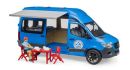 U02684 Mercedes-Benz Sprinter kamper z figurką i zestawem kempingowym Bruder