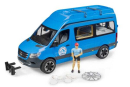 U02684 Mercedes-Benz Sprinter kamper z figurką i zestawem kempingowym Bruder