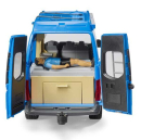 U02684 Mercedes-Benz Sprinter kamper z figurką i zestawem kempingowym Bruder