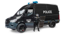 U02685 Mercedes-Benz Sprinter policja jednostka specjalna z figurką Bruder