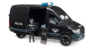 U02685 Mercedes-Benz Sprinter policja jednostka specjalna z figurką Bruder
